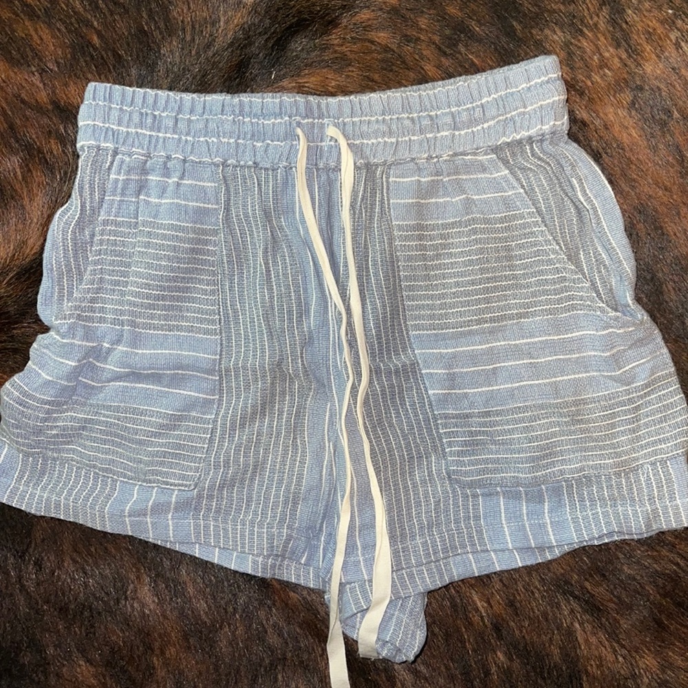 Blue and White Stripe Cover Ups/Shorts